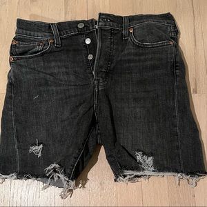 Levi’s Black Cutoff Jean Shorts